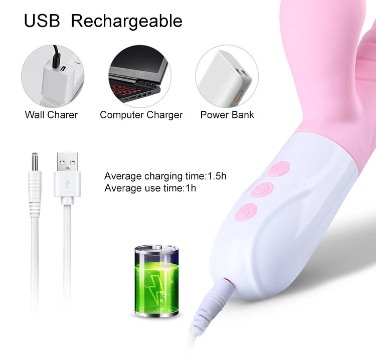 Lurevibe - 5-Frequency Sucking Stretching and Heating Female Vibrator