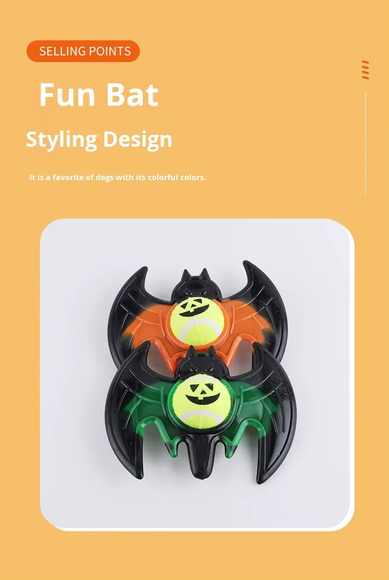 New Dog Toy Training Dog Bite Resistance Teasing Dog Walking Dog Interactive Manufacturer Supplies Pet Halloween Bat Toy supplier