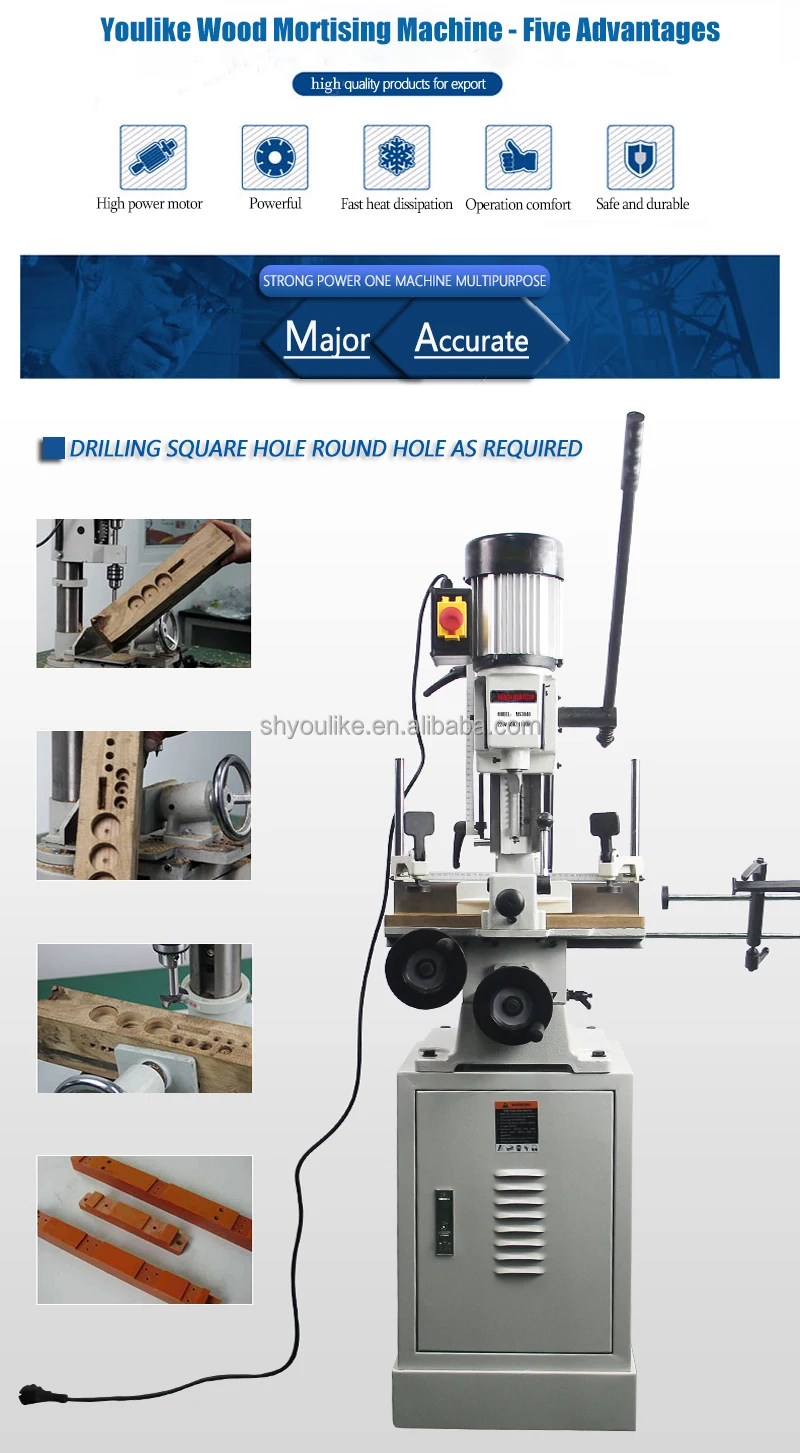 Ms3840 Carpentry Woodworking Chisel Mortising & Tenoning Machine Heavy