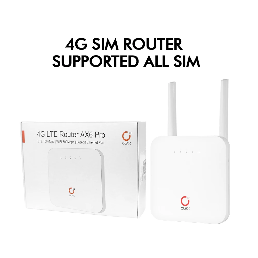 OLAX AX6 PRO Strong Power 4000mAh Battery Outdoor Cpe Unlocked 4G Lte Mobile Hotsport Wifi Router With Sim Card