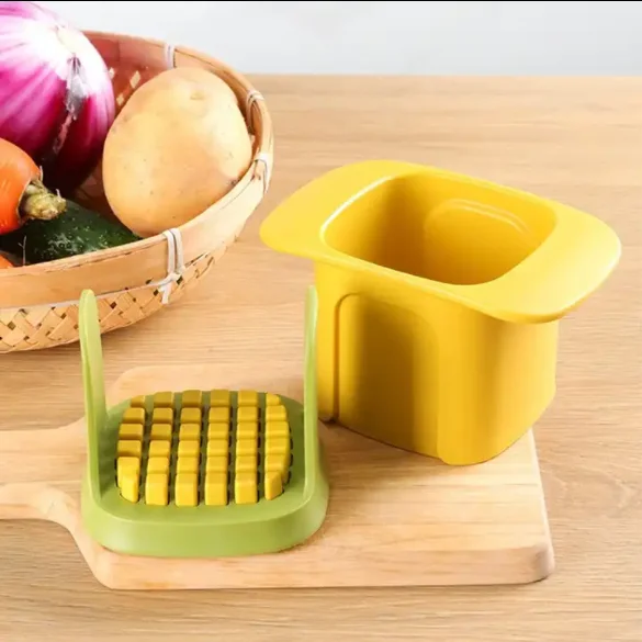 Manual Hand Press Potato Plastic Vegetable Cutter Multifunctional Household Hand Cucumber Potato Slicer