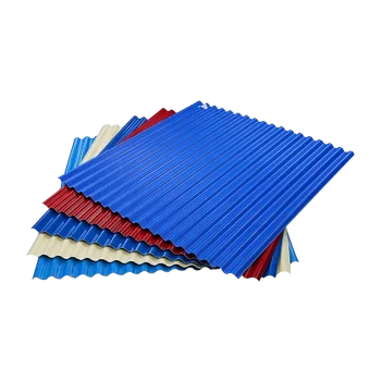 Wholesale 16 Gauge Galvanized Steel Roofing Sheet PPGI Corrugated Roofing Metal Plate for Prefab Houses