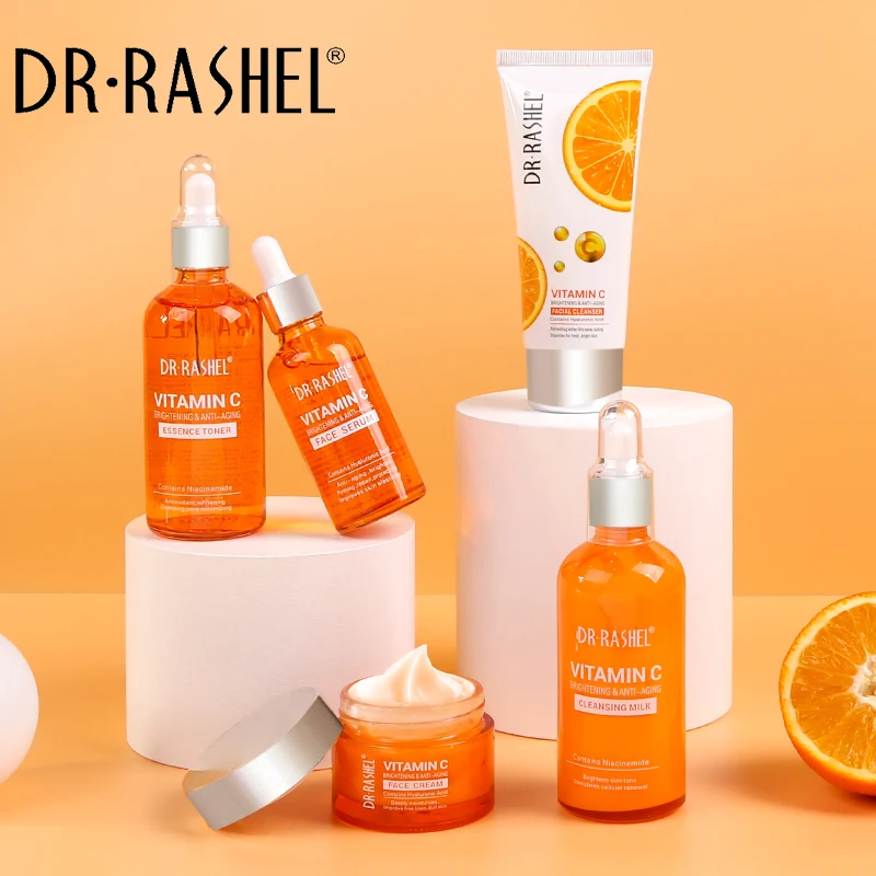 Hot sale DR RASHEL Vitamin C brightens whitening brightening anti-aging skin care set