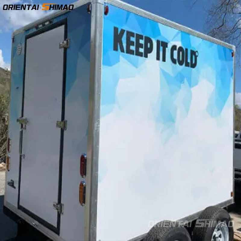 Portable Cold Room Vegetable Cold Storage Freezer and Chiller Trailers Mobile Refrigerated Cold Storage Trailer