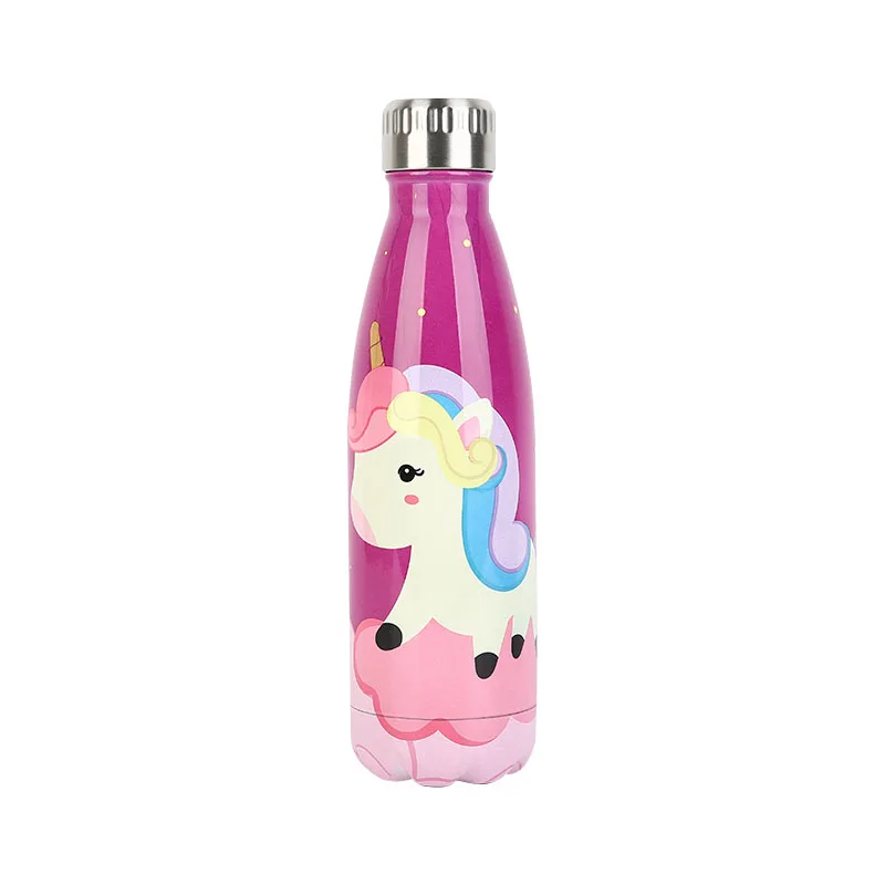 500ml pink children's flamingo unicorn 304