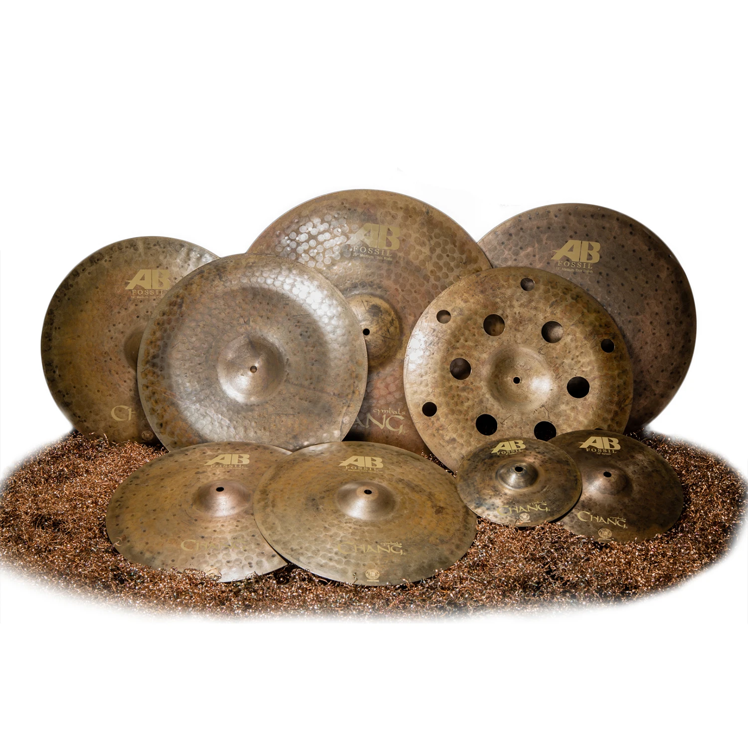 Chang AB Fossil Drum Cymbals Pack Gong & Cymbals Product Category