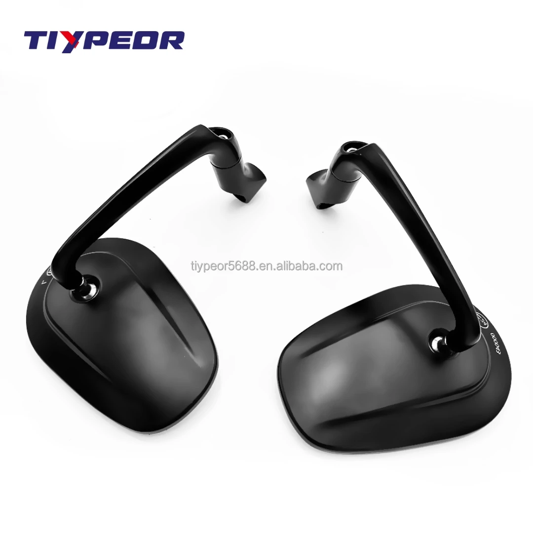 product tiypeor universal motorcycle chrome aluminum side mirror for motorcycles new design multi angle adjustable large area view-6