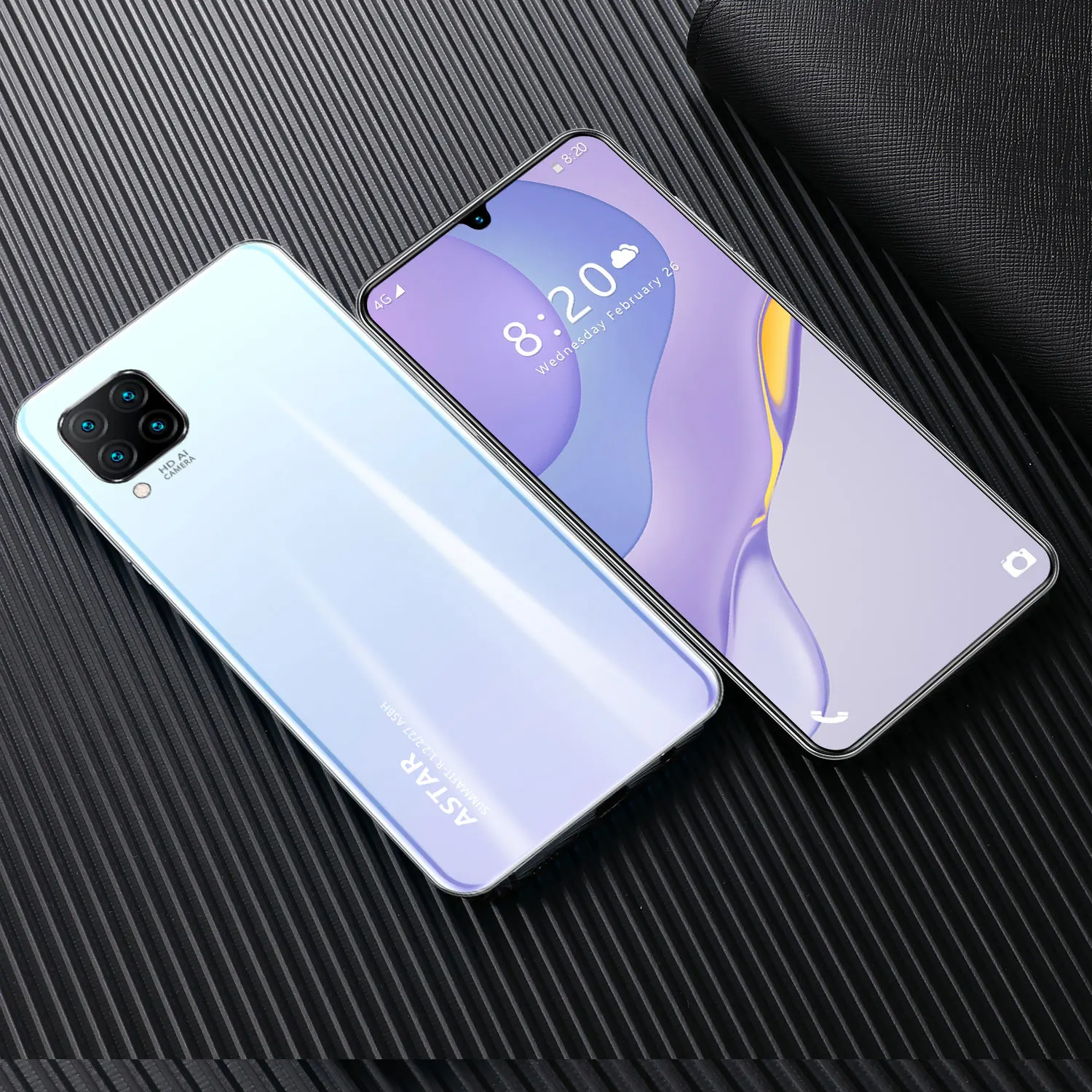 Разблокированный мобильный телефон Nowa7i 6,5 дюйма 8 ГБ + 128 ГБ Android смартфон 10 ядер 5G LET телефон 4 камеры MTK6799 распознавание лица