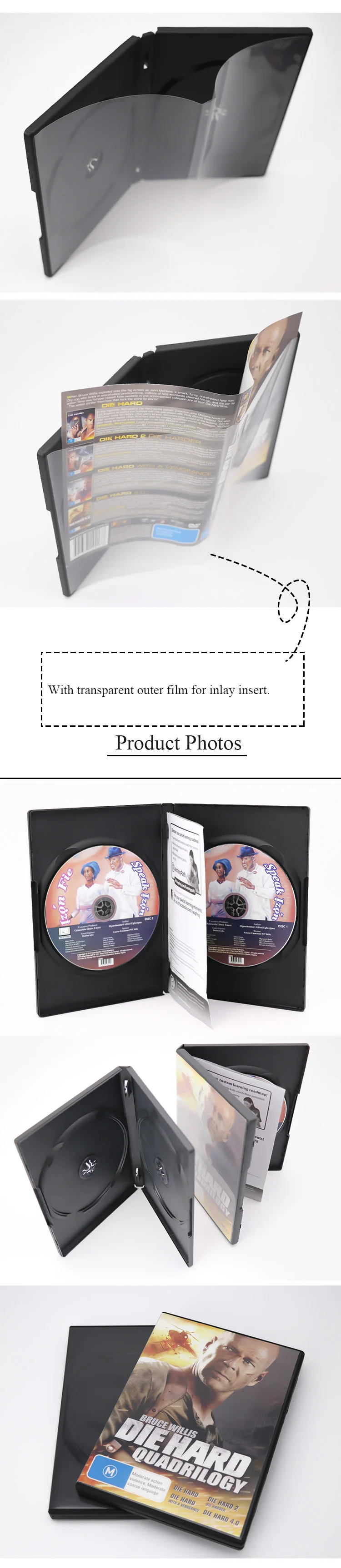 Black Packaging Storage Plastic Dvds Cd 14mm Pp Disks Cd Jewel Box Multi Vcd Storage Dvd Case Buy Black 14mm Pp Dvd Case Packaging Storage Dvds Case Multi Cd Dvd Case Product On