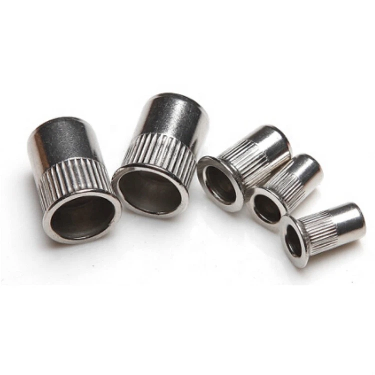 China Factory Oem Odm Fastener Customized Flat Head Hexagon Round Hex Through hole Brass Stainless Steel Blind Rivet Nut