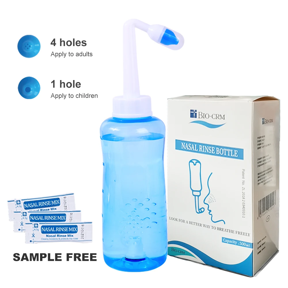 Neti Pot Nasal Wash Bottle Sinus Irrigation Irrigator Wash Cleaner Nose  Applying to Child Adult