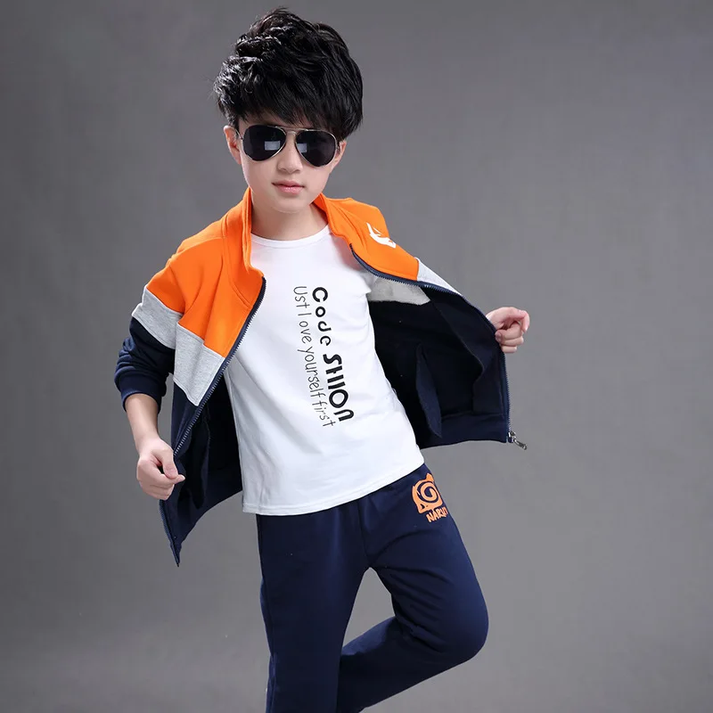 2020 Spring and Autumn Long Sleeves 3 Piece Kids Baby Boy Clothes Clothing Set