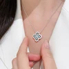 White gold/blue diamond necklace