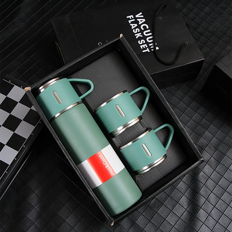 Portable Fashion Double Wall Coffee Thermos Outdoor Vacuum Cup Flask