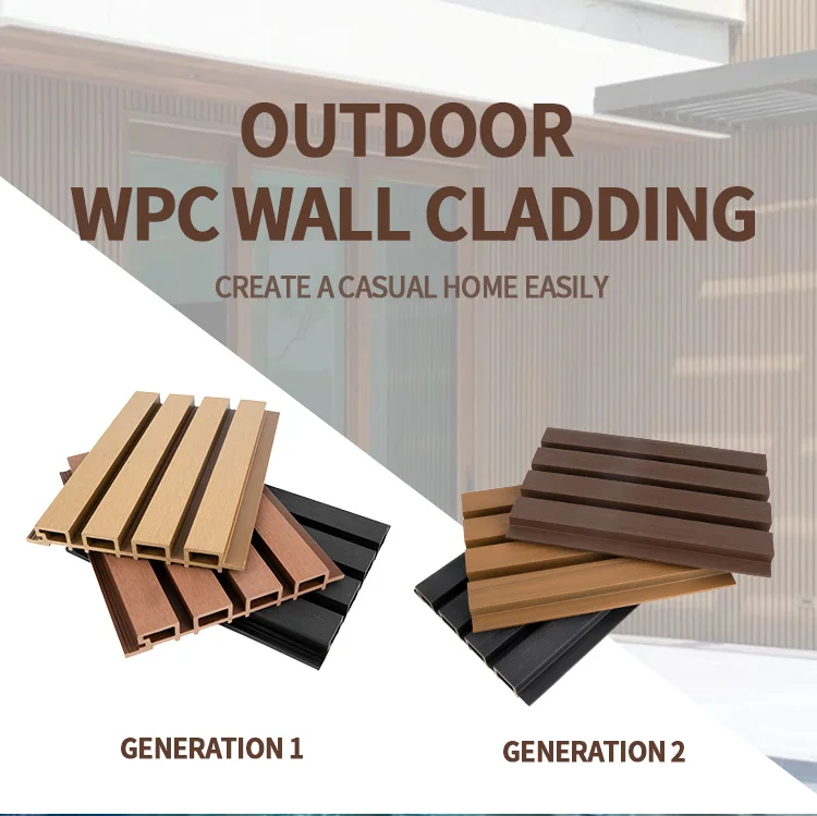 Cladding Wpc Wall Exterior Fluted Wall Cladding Wpc Texture Teak Panel ...