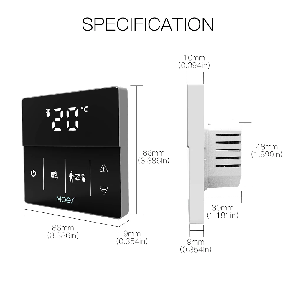 Tuya Wifi Smart Thermostat,Electric Floor Heating Water/gas Boiler