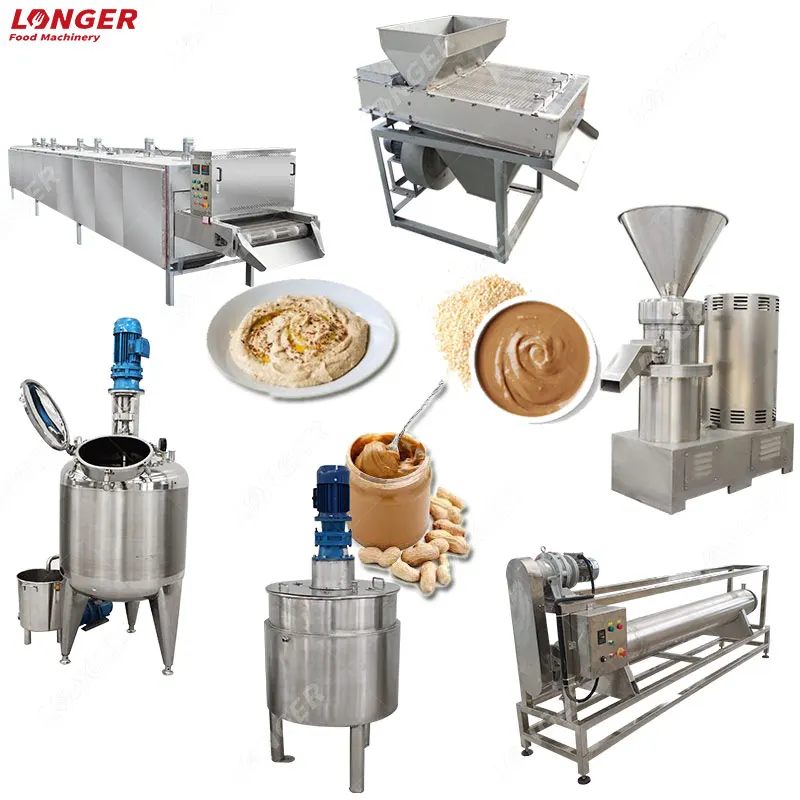 Commercial Peanut Butter Production Line Grinder Peanut Butter Maker Nuts Butter Machine