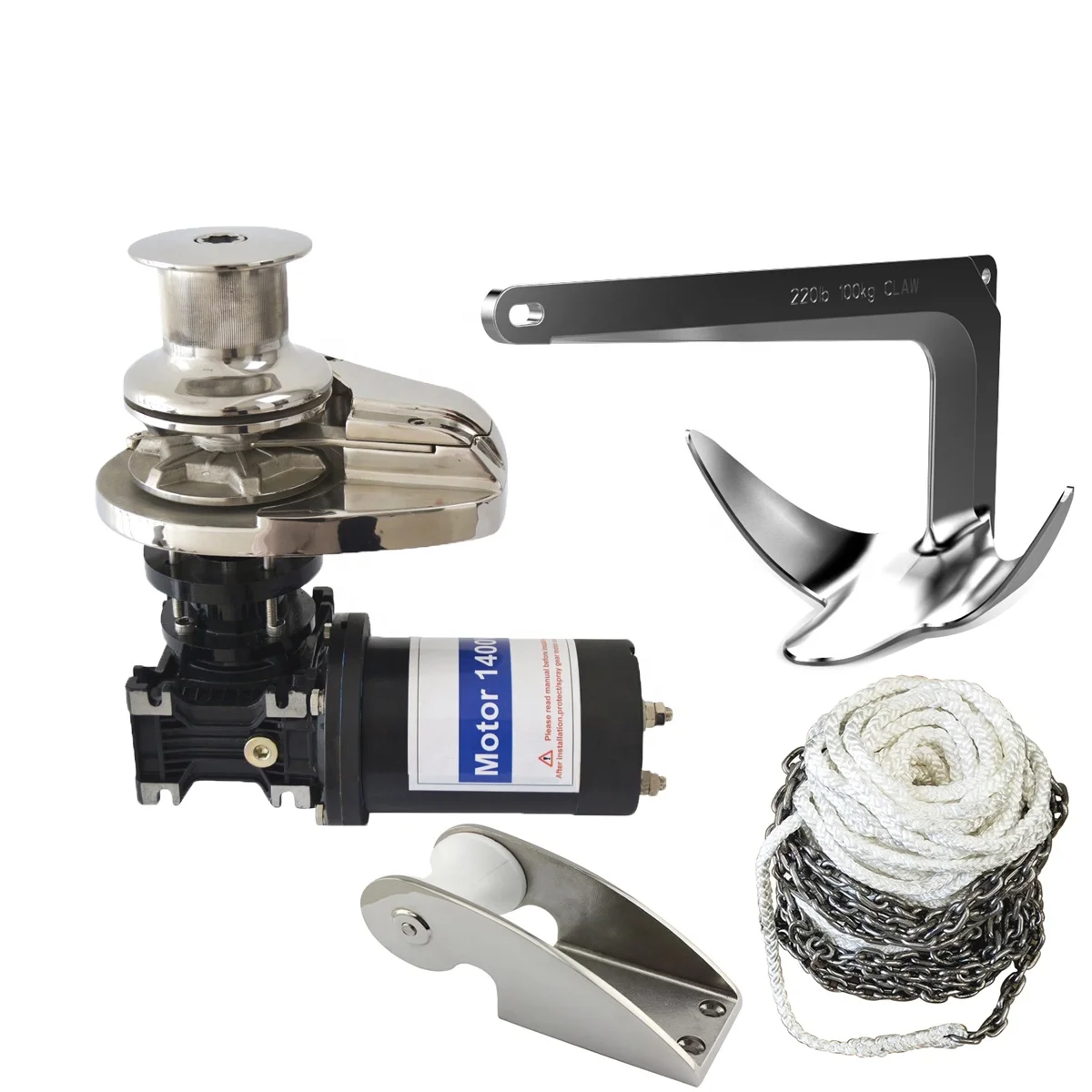 Stainless Steel 316 Boat Horizontal Anchor Windlass Vertical Anchor ...