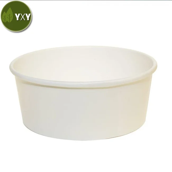 White Paper Salad Bowl-100% Natural Food Packaging-YANXIYAN