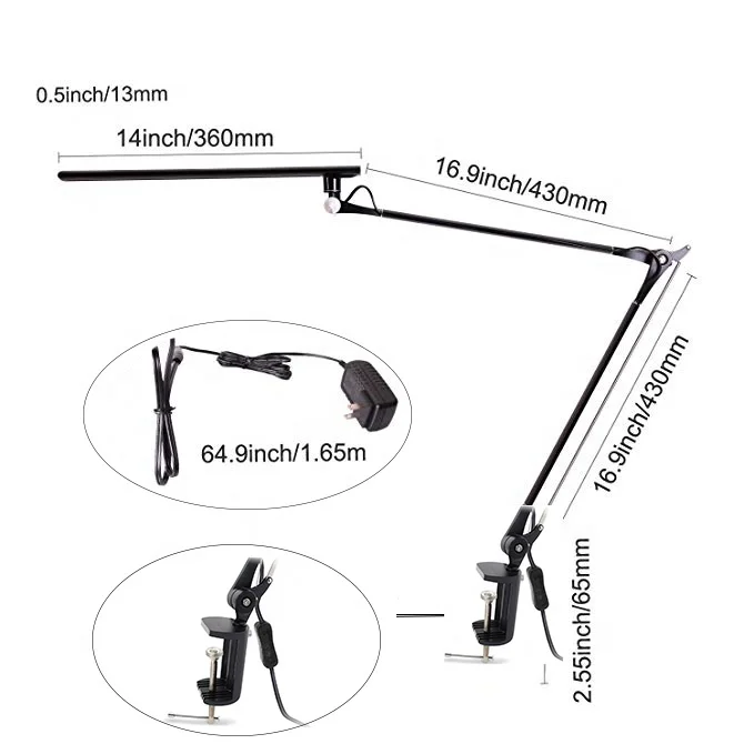 Indoor Table Lighting Reading Task Illuminating Desk Lamp for Nail Art