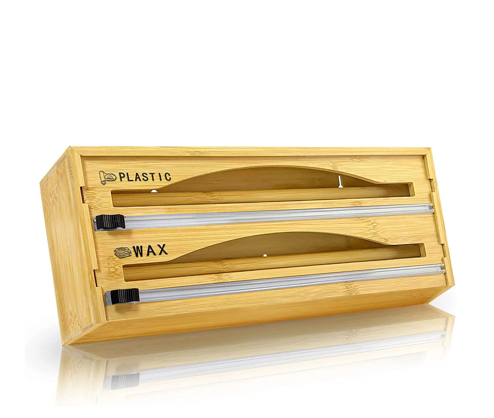 Buy Wholesale China Bamboo Wood Foil And Plastic Wrap Dispenser