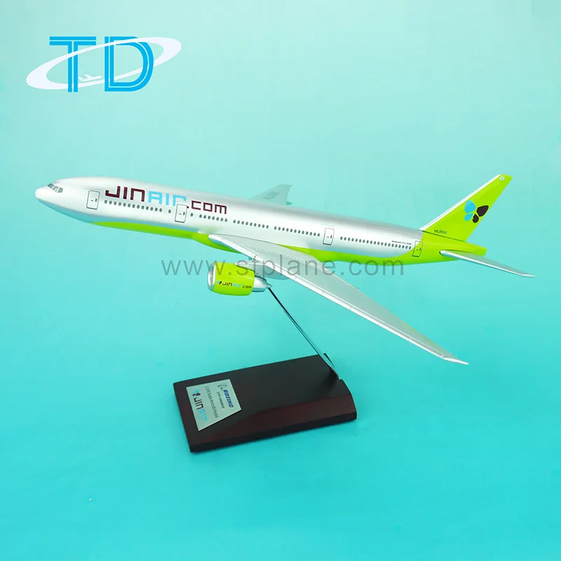 JIN AIR B777-200 ABSプラスチック素材1:200モデルディスプレイ