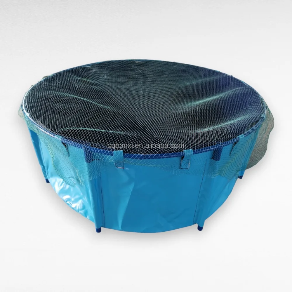 High Quality PVC Foldable Fish Tank OEM Anti-UV Biofloc Fish Farming Tank New Trend for Koi
