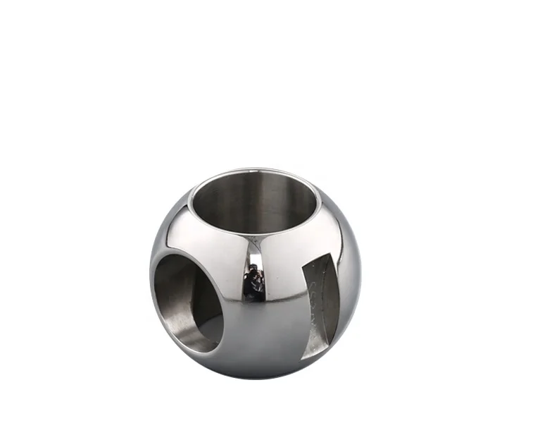 stainless hollow  three way stainless steel DN20-300 valve ball