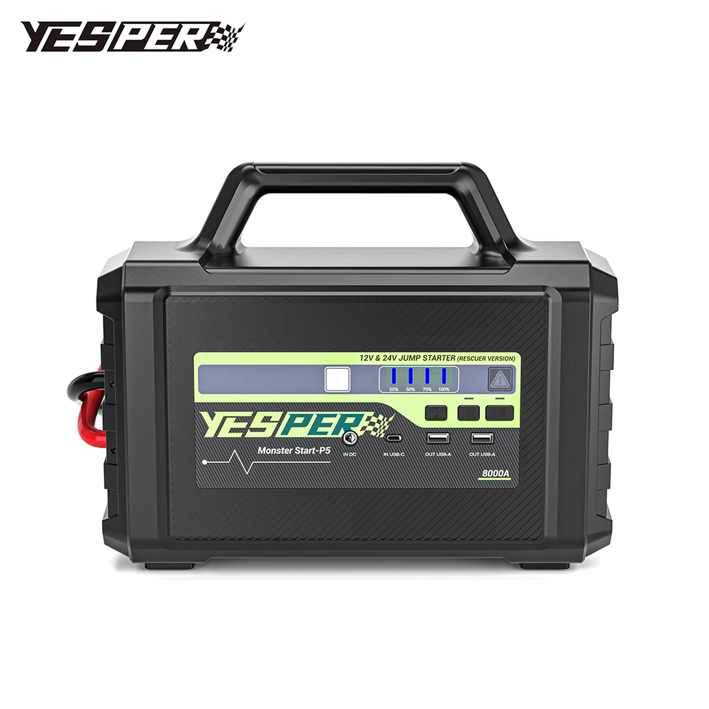 Yesper P5 8000A Peak Current Jump Truck Starter - 352000mah