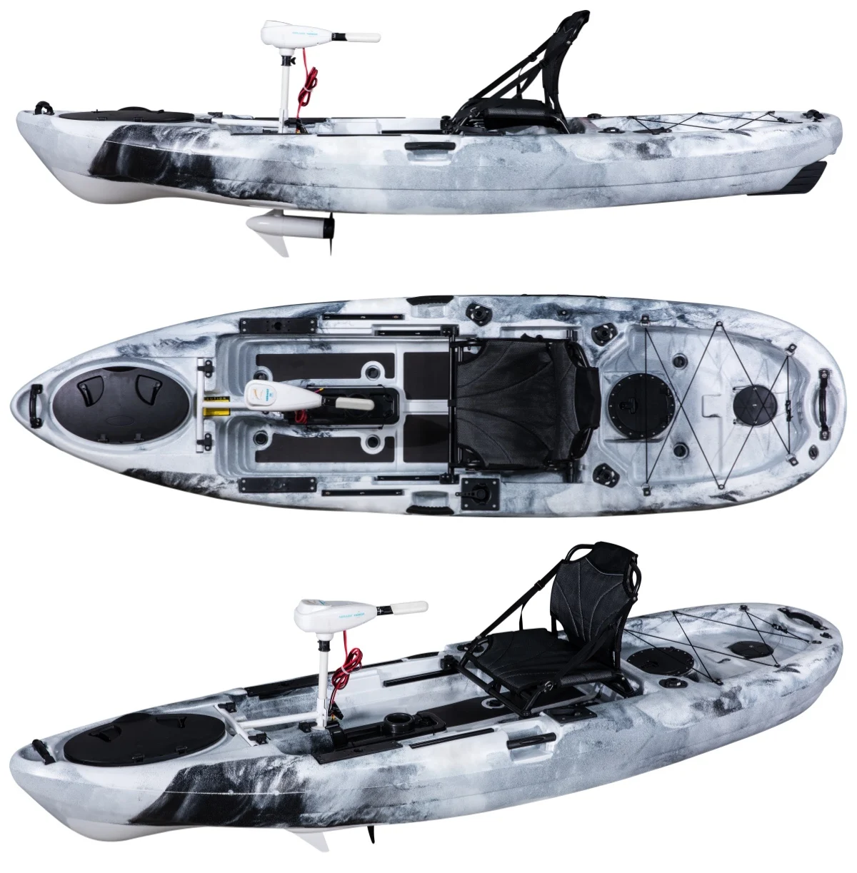 Популярный байдарка LSF с электромотором для троллинга, рыболовный байдарка