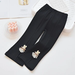 Spot Product Fashion Girls Flared Pants Autumn Winter Outdoor Warm Children Pants Casual Kids Pants