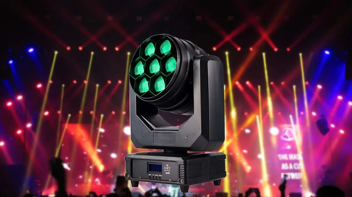 7x40w Rgbw 4in1 Led Wash Beam Zoom Mini Moving Head Wash Stage Light