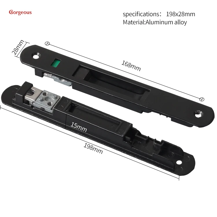 Sliding Window Push Lock Accessories Vertical Sliding Window Locks Gorgeous Hot Selling Aluminium Safty Sliding Door Hardware