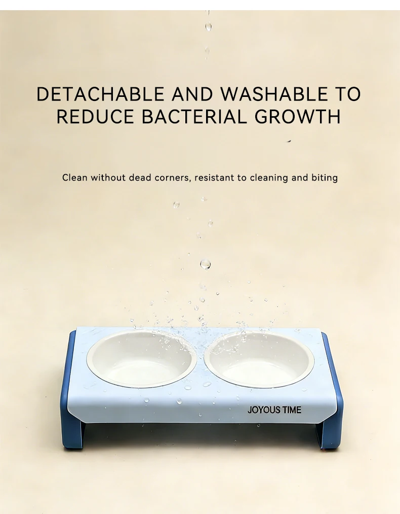Cat Bowl Dog Bowl Pet Slow Food PP Bowl cat Water Dispenser Leak-proof Food Pet Bowl Anti-upset Pet Double Bowl factory
