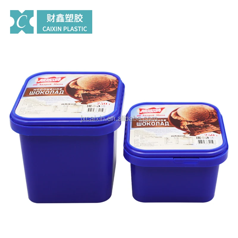 Hot Selling Plastic Ice Cream Container Cx026b 750ml Iml Plastic