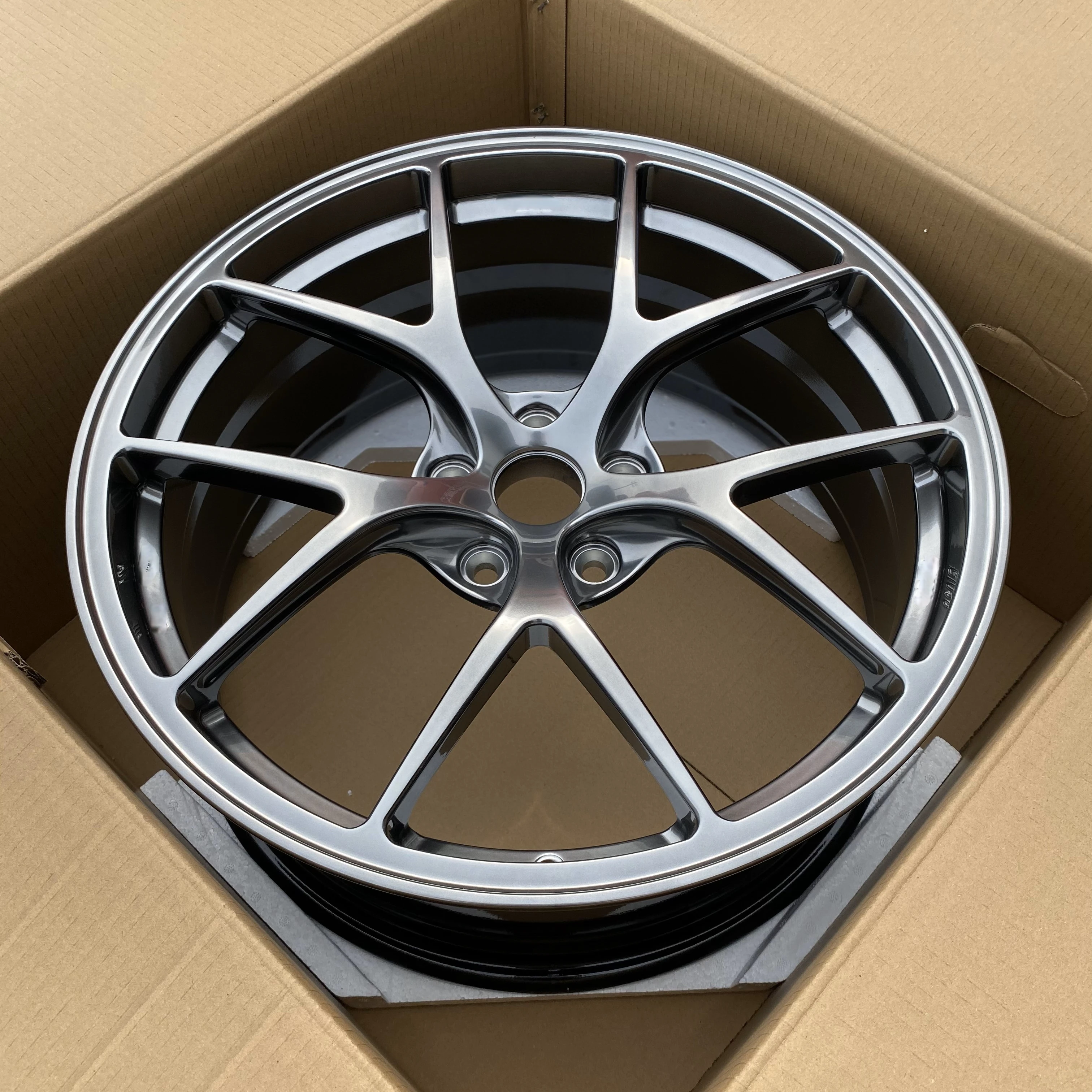 GVICHN gloss gray one piece forged wheel 16 17 18 19 20 21 22 23 24 26 inch aluminum alloy rims 5x112 5x114.3 5x120 wheel hub