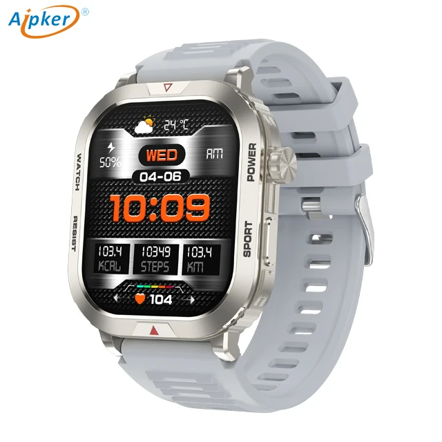 Gw66 Montre intelligente pour hommes Surveillance de la fréquence