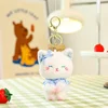 Blue cat girl-4 inches