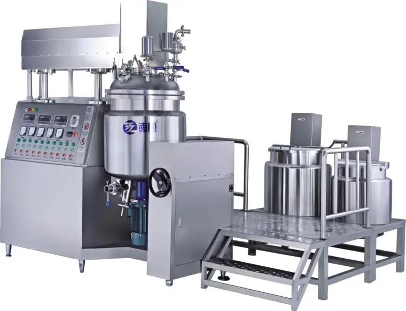 ZT 200L  cosmetics product line hydraulic lifting emulsifying machine