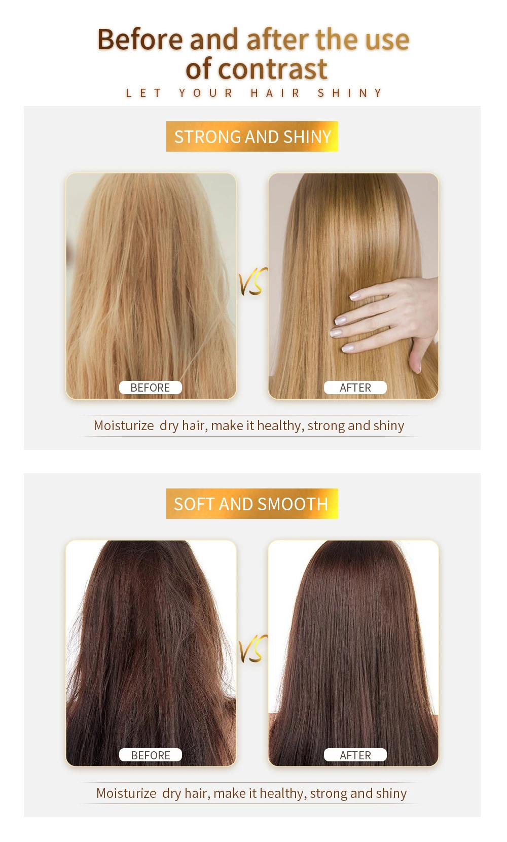Augeas Brand Manufacturer Silky Creamy Brazilian Keratin Hair Mask
