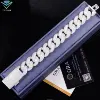 White-22mm curved cuban bracelet