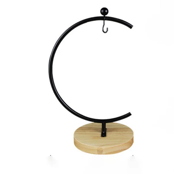 Modern Design Glass Globe Terrarium Ornament with Metal Stand for Tabletop Vase Display