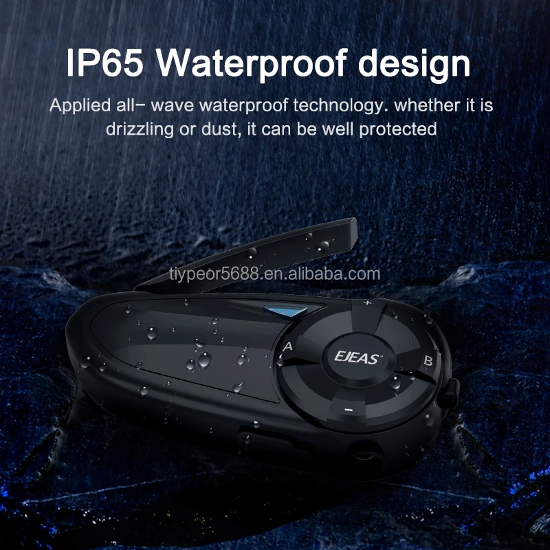 product tiypeor ejeas q7 full duplex fm radio helmets motorcycle intercom waterproof bluetooth intercomunicador-7