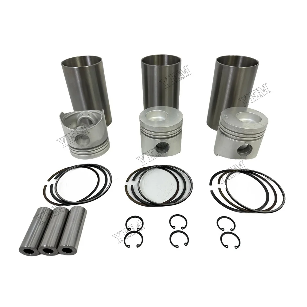 K3M Overhaul Kit With Piston Rings Liner for Mitsubishi Engine MT300 MT301D