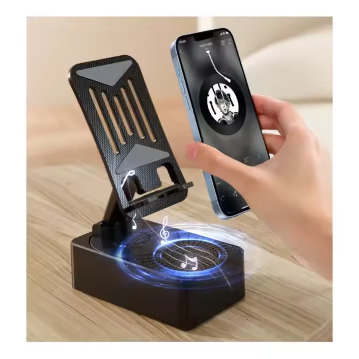 Newest 3 in 1 Portable Wireless Speaker Plays Phone Holder Mini Bt Music  Box Blue Tooth Speaker Mobile Phone Stand