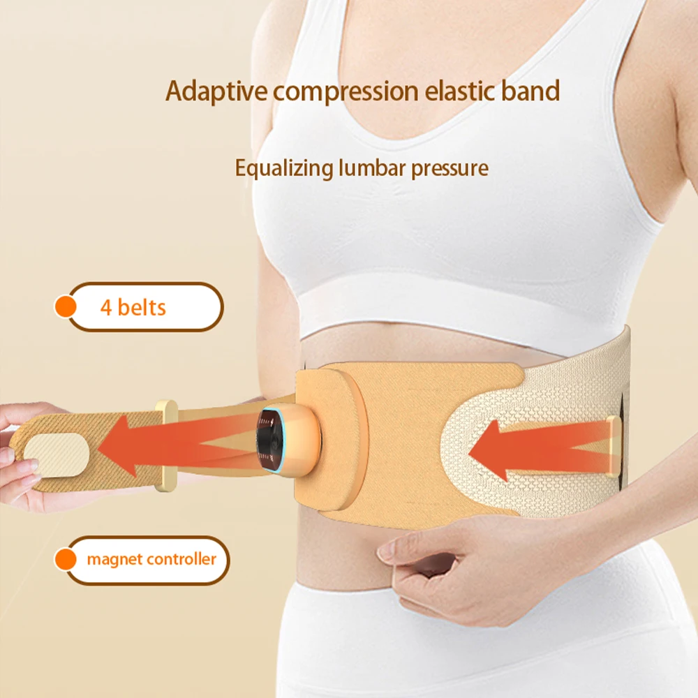 2025 NEW Ideas Electric Medical Back Brace Lumbar Belt Weight Loss Slimming Massage Heated Low Back Massager