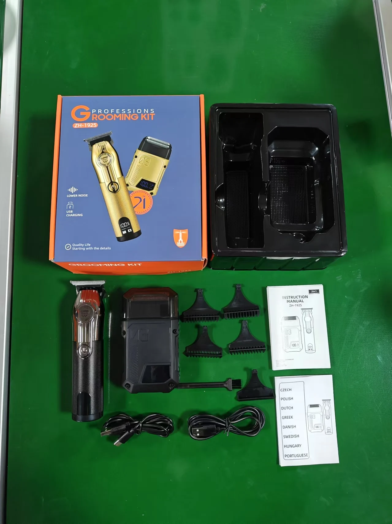 Multifunctional Retro Electric Oil Head Carving Machine USB Hair Salon Special Hair Clipper Electric Shaver Set for RV Use factory