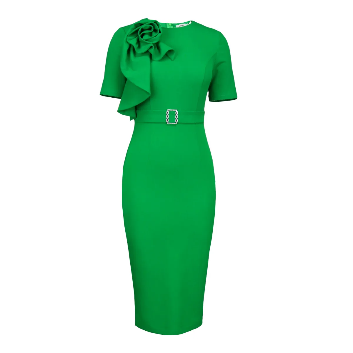 sachin and babi light blue dress EXPRESS Emerald Green Sleeveless Draped Zip Cocktail Party Work Midi Dress  SZ 8