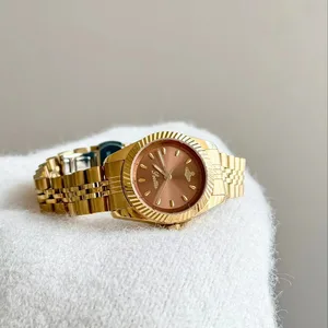 Scottie Hot Selling Luxury Waterproof Glass Watch for Women Fashion Stainless Steel Strap Watch Quartz Wristwatch