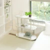 (S) WHITE & WALNUT with ABS SILVER edge (Reversible) (F) SILVER